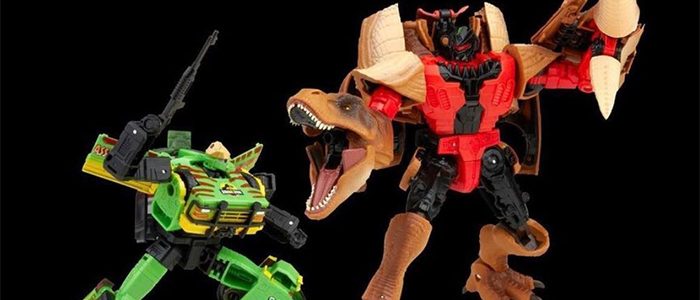 Transformers Jurassic Park Crossover Toys