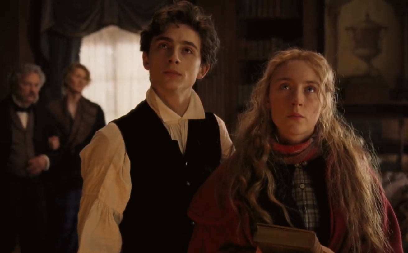 A Modern Hydroflask And Water Bottle Steal The Scene From Timothée Chalamet In A Little Women