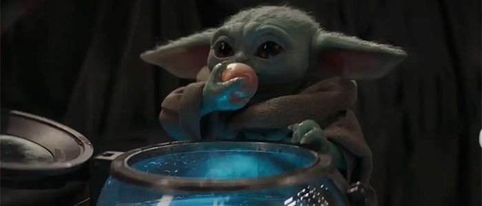 Baby Yoda Eating Eggs