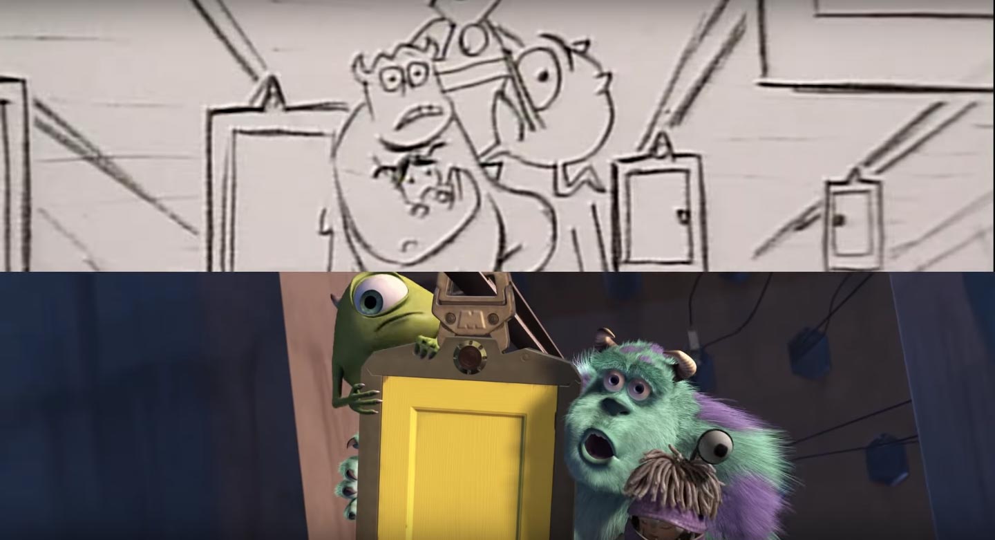 Monsters Inc Storyboard. Корпорация монстров Щепка от двери. This Office is Now closed Monsters Inc.