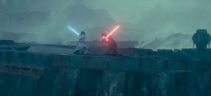 the rise of skywalker flashing lights