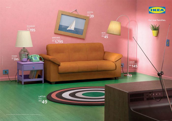 The Simpsons IKEA Living Room Recreation